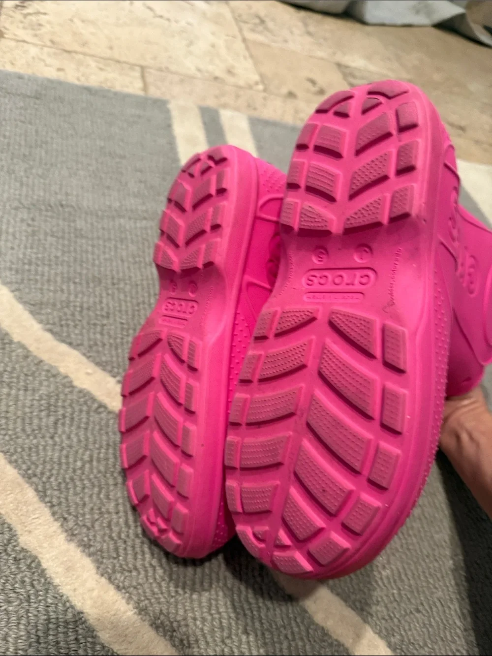 CROCS Kids Tall Fuchsia Pull-On Rain Boots